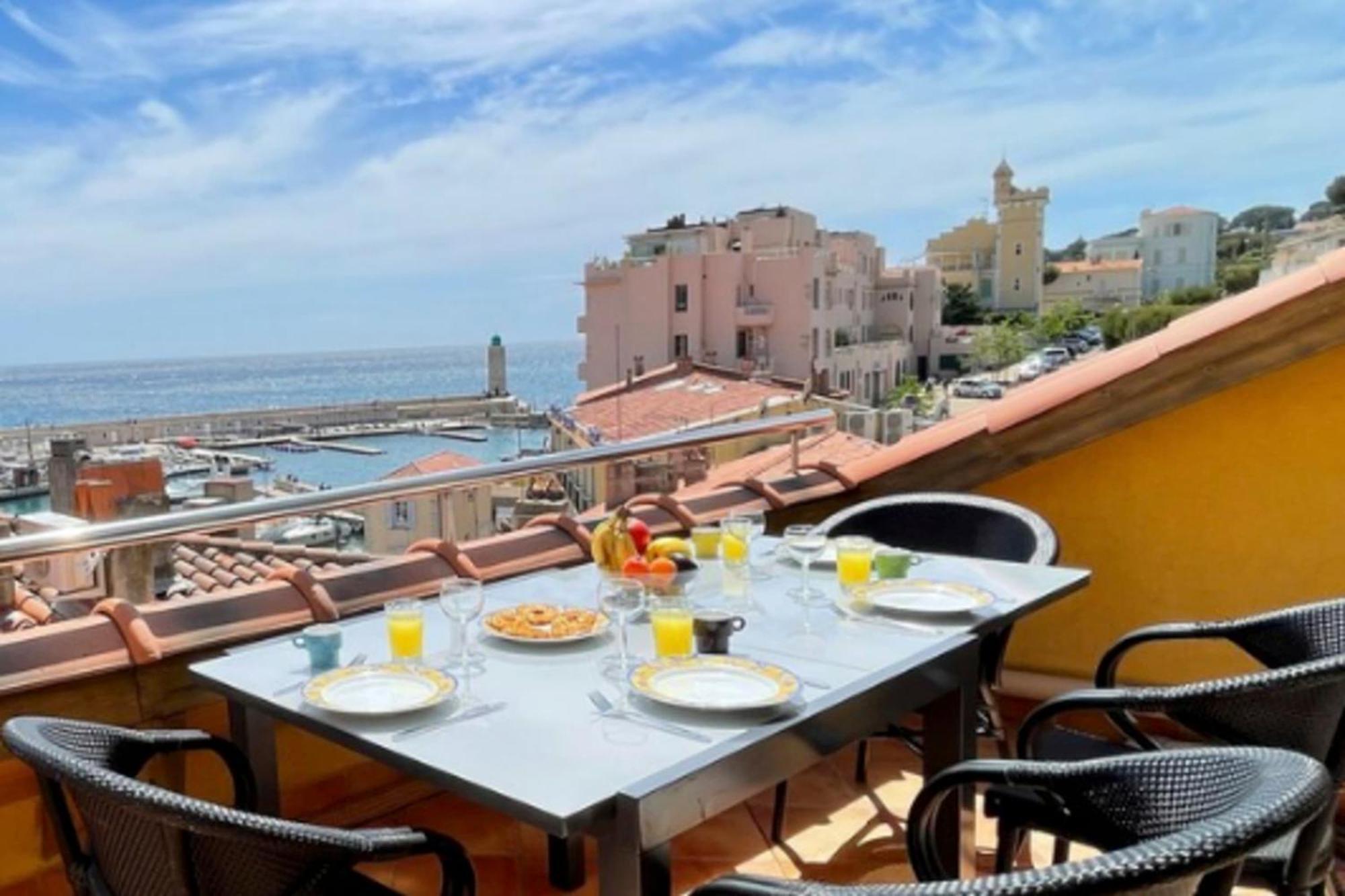 La Perle De Cassis - Terrace With Sea View公寓 外观 照片